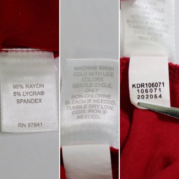 J Jill Size S Wearever Collection Jersey Knit Dress Red Print - Picture 9 of 9